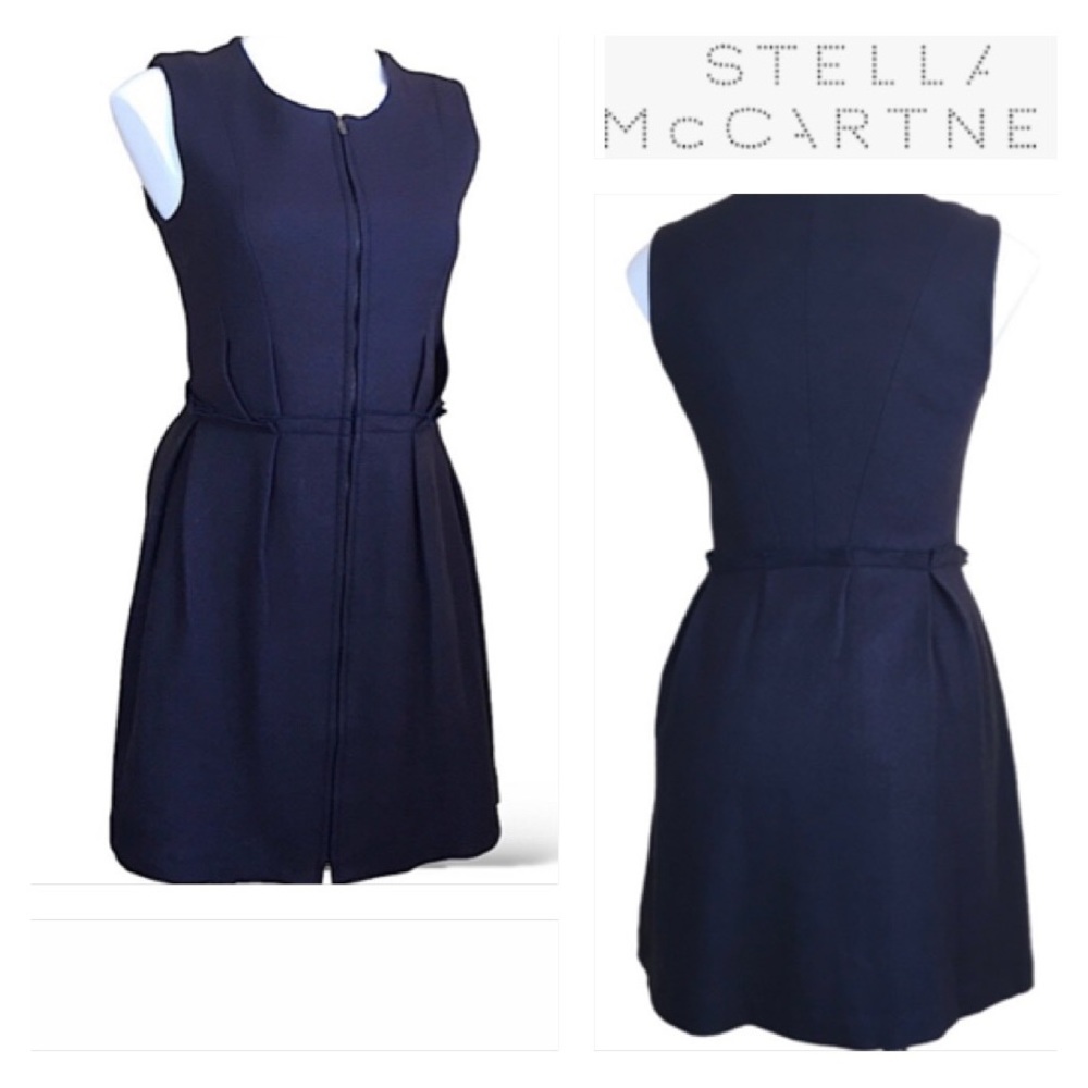 STELLA MCCARTNEY Zip Front Sleeveless Dress Sz 4